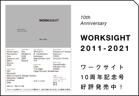 WORKSIGHT 2011-2021 <br>Way of Work, Spaces for Work